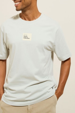 $T-shirt regular - Gris clair