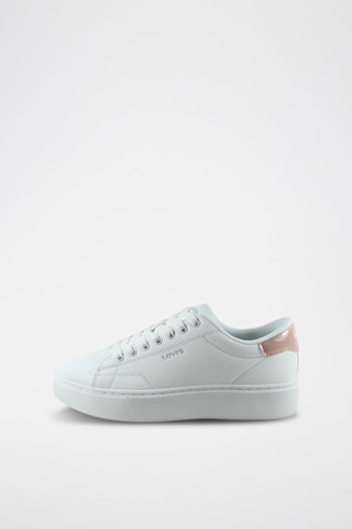 $Baskets Junior - Blanc et rose