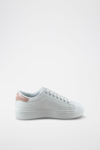 $Baskets Junior - Blanc et rose