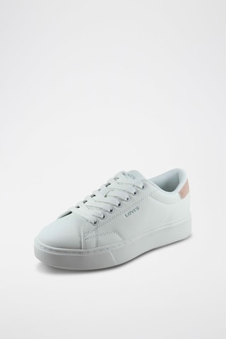 $Baskets Junior - Blanc et rose