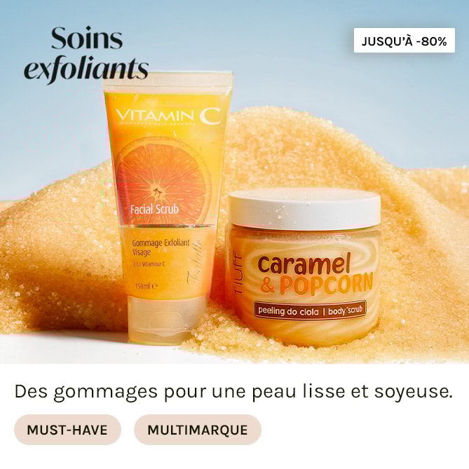 SOINS EXFOLIANTS à super prix chez BEAUTÉ PRIVÉE