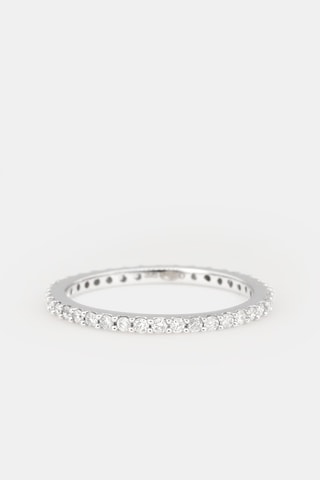 $Bague Tour Complet Lumineux - Or blanc et diamants