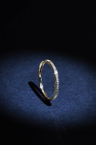 $Bague Alliance My love - Or jaune et diamants