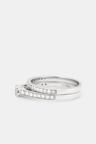 $Bague Amour éclatant - Or blanc et diamants 