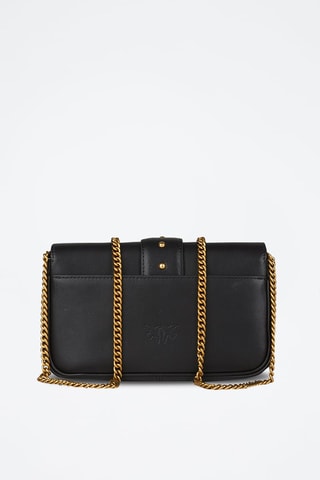 $Sac bandoulière en cuir Love One - Noir - Pinko