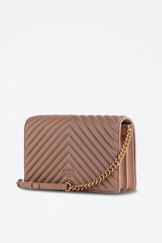 $Sac bandoulière en cuir Classic Love - Vieux rose - Pinko