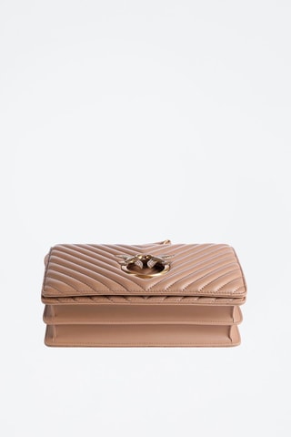 $Sac bandoulière en cuir Classic Love - Vieux rose - Pinko