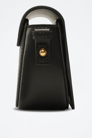 $Sac bandoulière en cuir Love Click Exagon Baby - Noir - Pinko