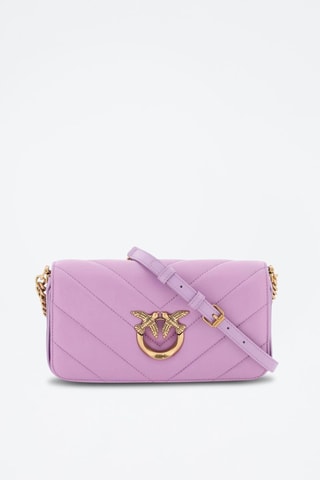 $Sac bandoulière en cuir - Mauve - Pinko