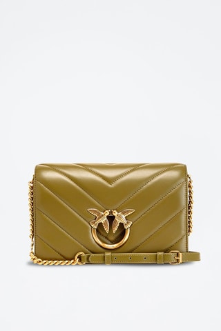 $Sac bandoulière en cuir - Vert - Pinko