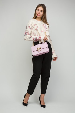 $Sac bandoulière en cuir de veau - Lilas - Pinko