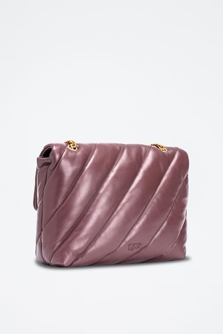 $Sac bandoulière en cuir de mouton Piccio - Marron - Pinko