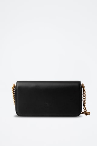 $Sac bandoulière en cuir Love Click Classic - Noir - Pinko