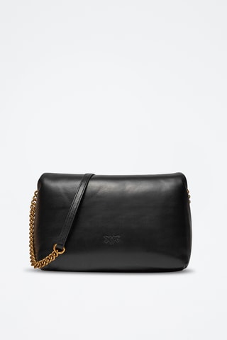 $Sac bandoulière en cuir de mouton nappa Love Berry H3 - Noir - Pinko