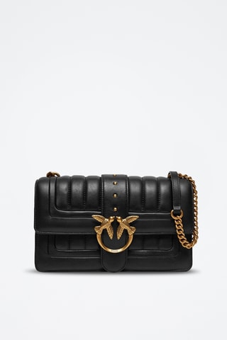 $Sac bandoulière en cuir Piccio - Noir - Pinko
