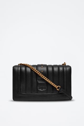 $Sac bandoulière en cuir Piccio - Noir - Pinko