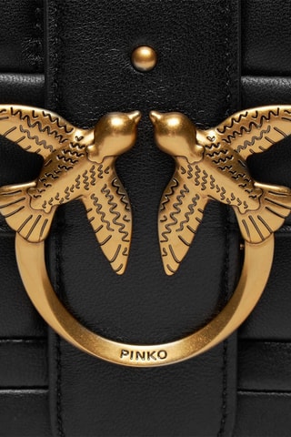 $Sac bandoulière en cuir Piccio - Noir - Pinko