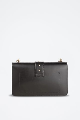 $Sac bandoulière en cuir Love Simply 2 - Noir - Pinko