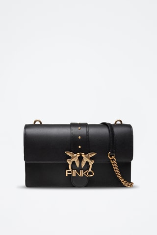 $Sac bandoulière en cuir Love Classic Icon - Noir - Pinko