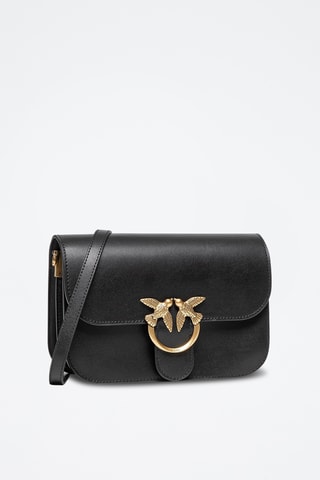 $Sac bandoulière en cuir Love Bell Summer Fl - Noir - Pinko