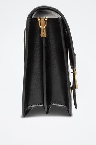 $Sac bandoulière en cuir Love Bell Summer Fl - Noir - Pinko