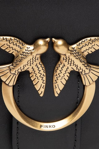$Sac bandoulière en cuir Love Bell Summer Fl - Noir - Pinko