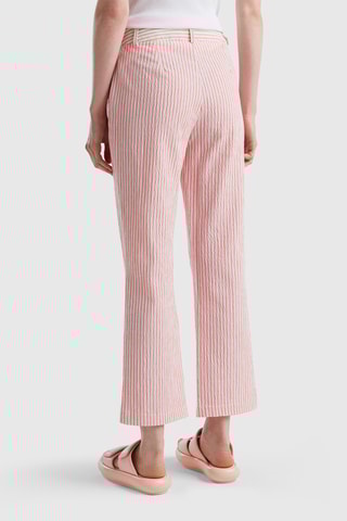 $Pantalon droit 7/8 Rose
