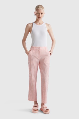 $Pantalon droit 7/8 Rose