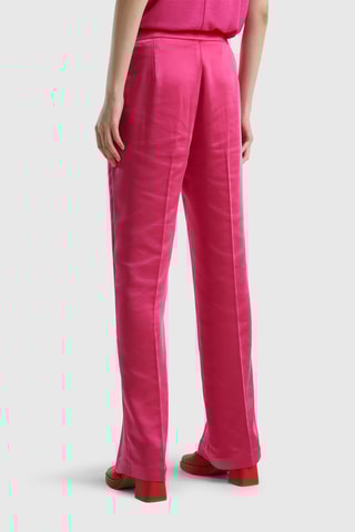 $Pantalon taille haute - Fuchsia