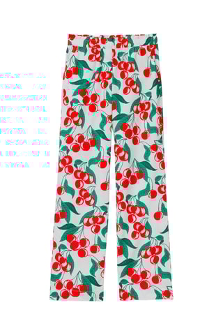 $Pantalon wide legs - Blanc