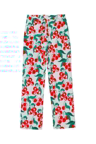 $Pantalon wide legs - Blanc