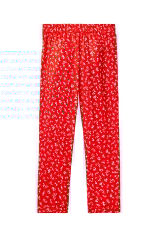 $Pantalon carotte 7/8 en lin - Orange