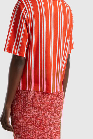 $T-shirt en lin - Orange