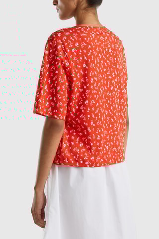 $T-shirt en lin - Orange
