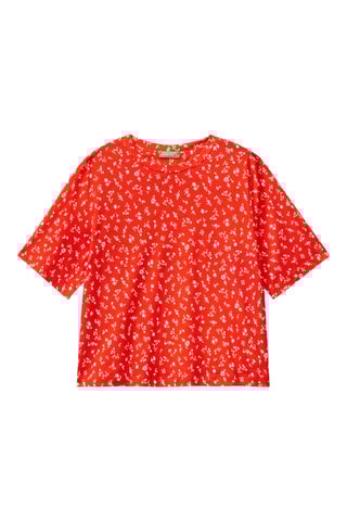 $T-shirt en lin - Orange
