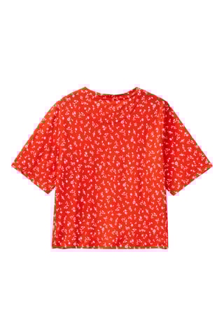 $T-shirt en lin - Orange