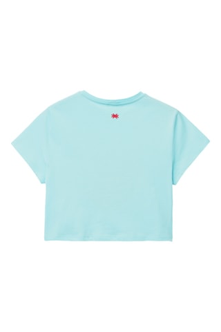$T-shirt court - Bleu clair