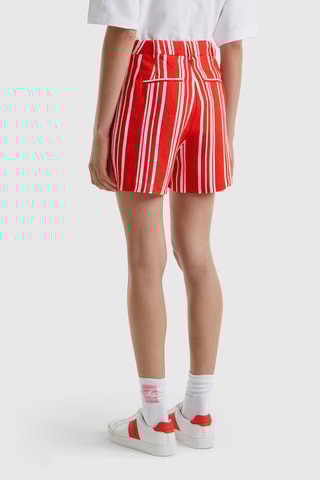 $Short en lin taille haute - Orange