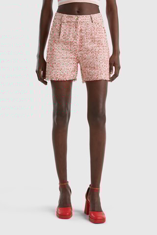 $Short - Rose et blanc