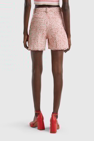 $Short - Rose et blanc