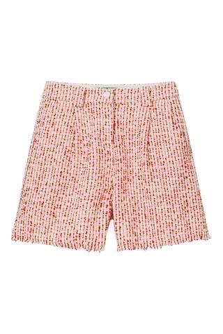 $Short - Rose et blanc