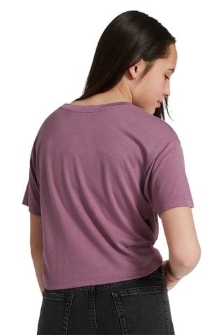 $T-shirt noué - Violet