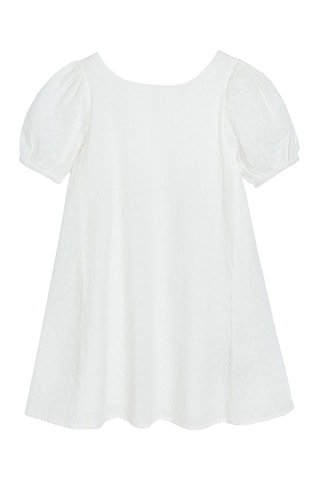 $Robe en broderie anglaise Blanc