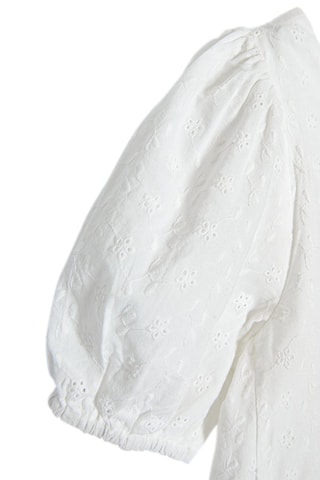 $Robe en broderie anglaise Blanc