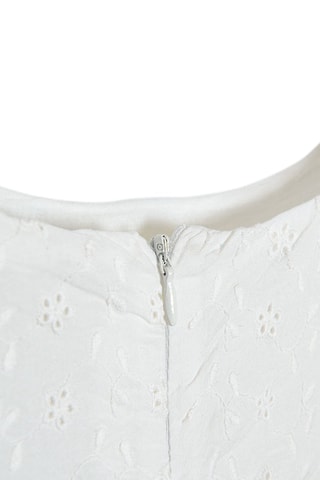 $Robe en broderie anglaise Blanc