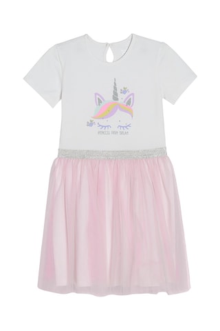 $Robe Blanc et rose