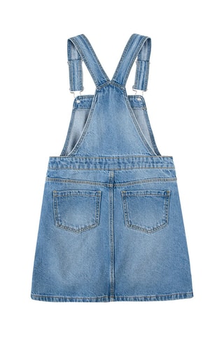 $Robe salopette en jean Bleu