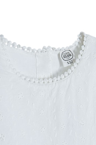 $Robe en broderie anglaise Blanc