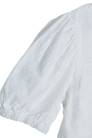 $Robe en broderie anglaise Blanc