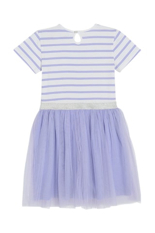 $Robe Violet et blanc